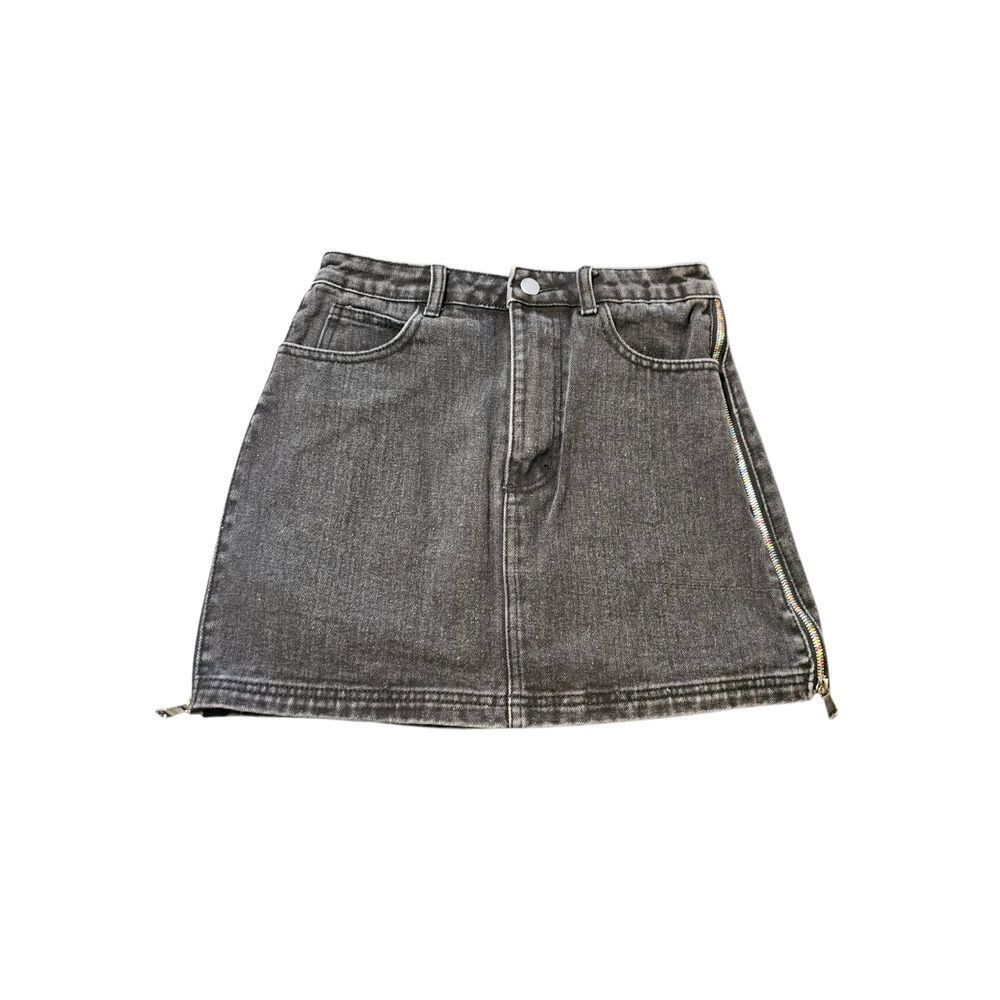 Le Lis Blue A-line Mini Skirt Casual
